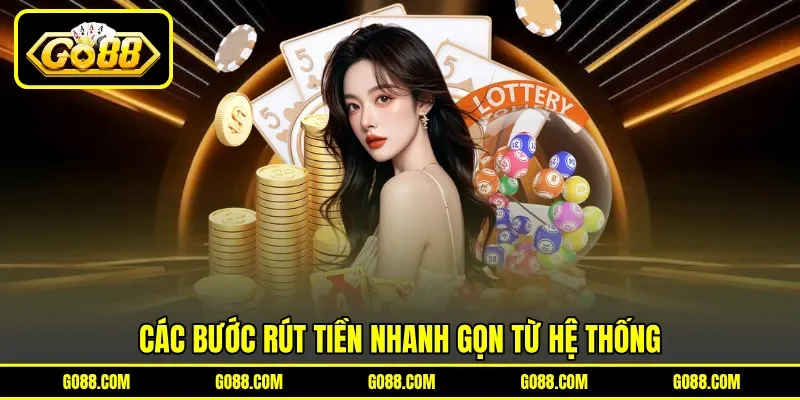 Các bước rút tiền nhanh gọn từ hệ thống