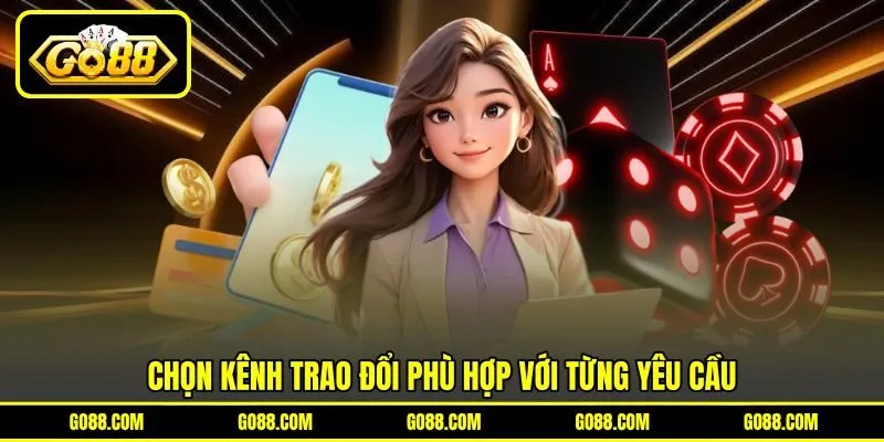 Chọn kênh trao đổi phù hợp với từng yêu cầu