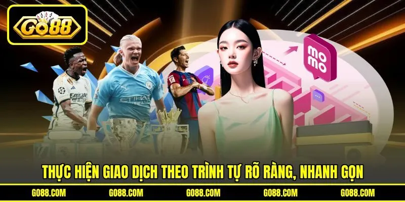Thực hiện giao dịch theo trình tự rõ ràng, nhanh gọn Thực hiện giao dịch theo trình tự rõ ràng, nhanh gọn